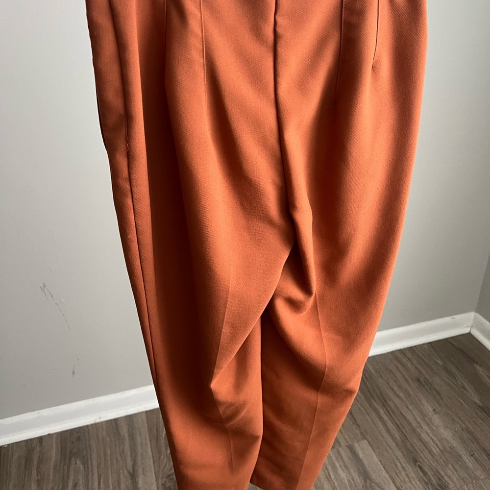 Nine West Orange Pantsuit Tailored Structured Design